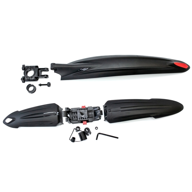 Крила пластик 24-26 кріпл. труба сідла №67 (пер. в вилку) з катафотом фото westvelo.com