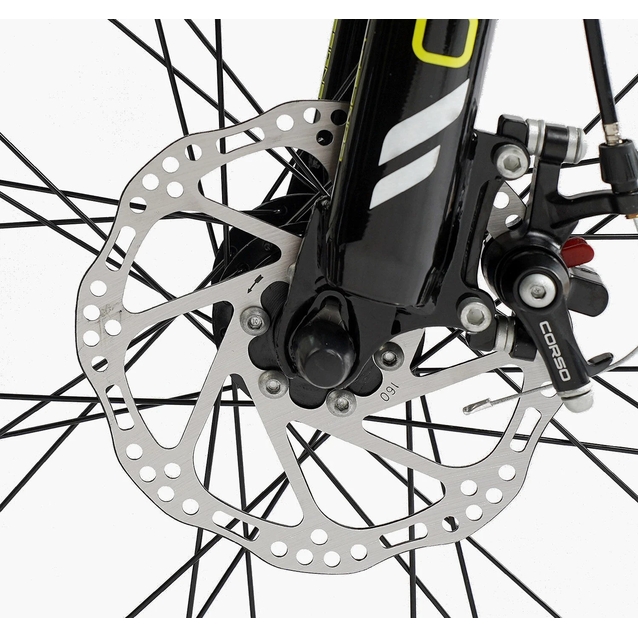 Велосипед 24 ST Corso «GENESIS» G-24764 сталь 11", (к-т Saiguan) чорний фото westvelo.com