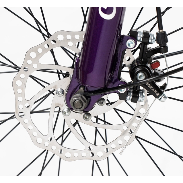 Міський велосипед 26 ST Corso «VIOLA» VL-26914 сталь 17", (к-т SHIMANO) темно фіолетовий фото westvelo.com