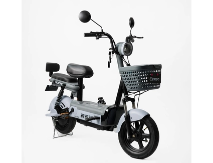 Електроскутер Corso «RSM» RS-30809, двигун 500W, акумулятор 48V 20Ah свинцево-кислотний, сірий, колеса 14"