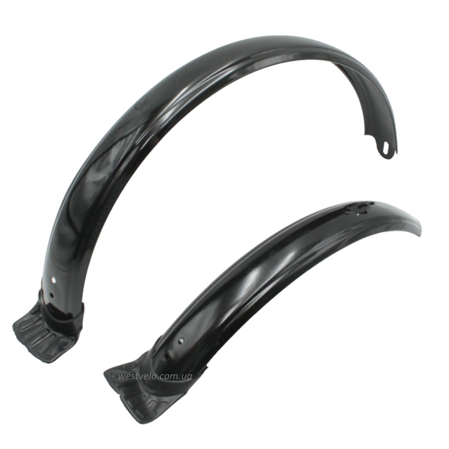 Крила 20 сталеві чорні з доточкою фото westvelo.com