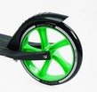 Самокат дитячий 2-х колісний, PU Skyper «SIRIUS» S 95019 чорно-салатовий, Ø200mm, 1 амортизатор, ручне гальмо фото westvelo.com
