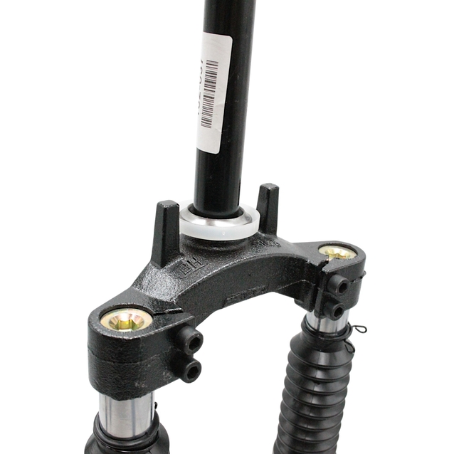 Вилка 10 аморт. різьб. Ø25.4mm. 24.8mm. під дискові гальма з отвором для фіксації керма, для електромопеда, L-350mm. р.з L-50mm. FLASHX фото westvelo.com