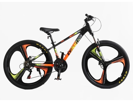 Велосипед 26 AL Corso «EVOLUTION» EV-26680 алюміній 13", (к-т SHIMANO) чорно-помаранчевий