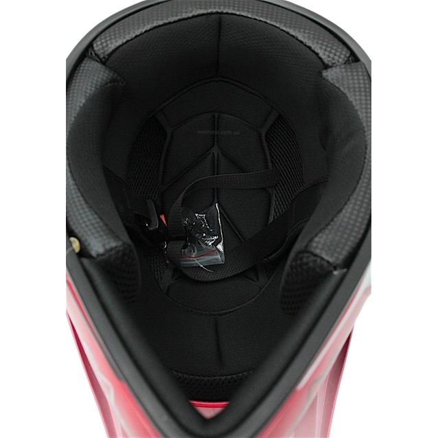 Шолом, закритий крос/ендуро (L 59-60) IBK 126, FOX червоний, глянцевий фото westvelo.com