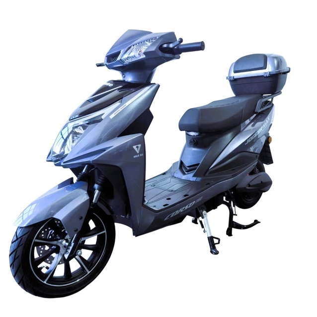 Електроскутер Corso «JOGGERMAX» JM-184697 , двигун 1500W, акумулятор 72V 32Ah графеновий, сірий, колеса 12/10" + 1 ящик. акум фото westvelo.com