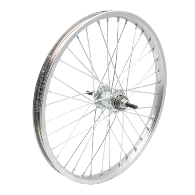 Колесо 20 зад, обід нікель, спиця 3мм, вт. Falcon + к-т фото westvelo.com