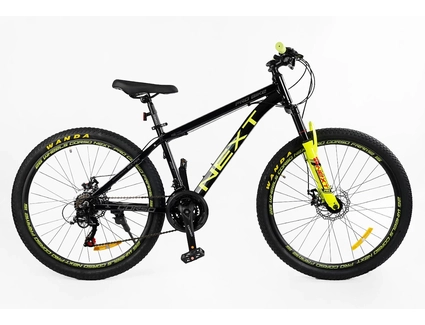 Велосипед 26 AL Corso «NEXT» NX-26167 алюміній 15", (к-т SHIMANO) чорно-жовтий