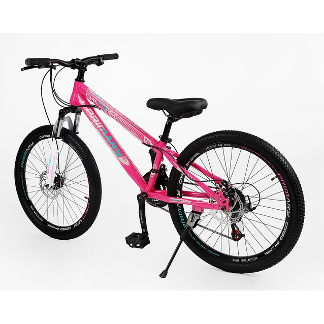 Велосипед 24 ST Corso «PRIMARY» PR-24126 сталь 11", (к-т Saiguan) рожевий фото westvelo.com