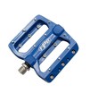 Педалі алюміній проми широкі FPD-393, синій, з змінними шипами (Тайвань) фото westvelo.com