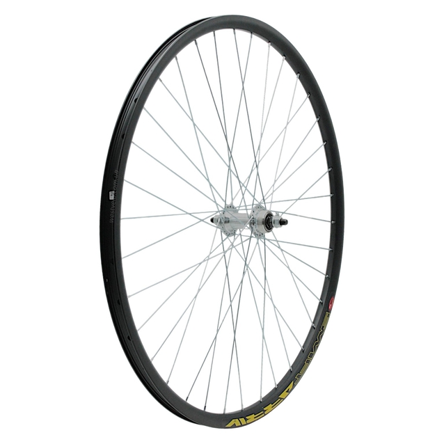 Колесо 28-29 перед, обід 2-ний чорний дисковий, втулка AL. на промах, диск різьба фото westvelo.com