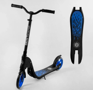 Самокат дитячий 2-х колісний, PU Best Scooter 79855 синій, Ø200mm