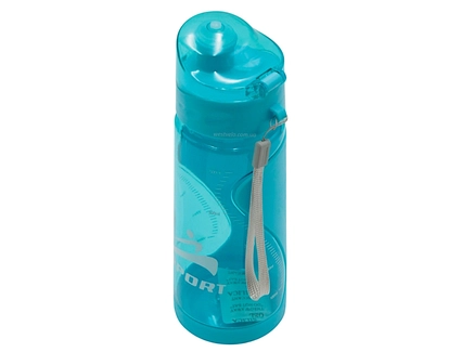 Фляга 500 ml пластмасова, SPORT, блакитна