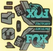 Наклейки на вилку. FOX "прінт 1" фото westvelo.com