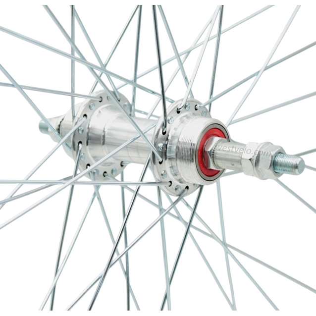 Колесо 26 зад, обід 2-ний чорний дисковий, втулка AL на промах, диск різьба фото westvelo.com