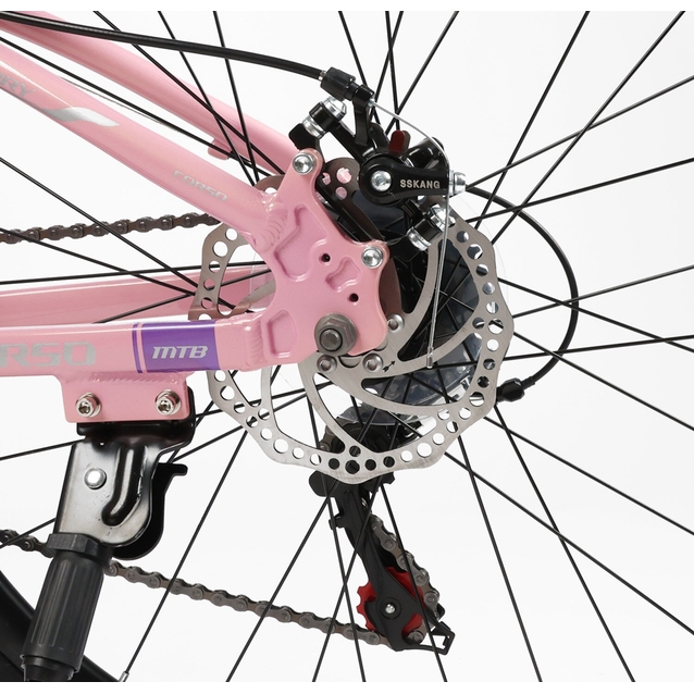 Велосипед 26 AL Corso «MERCURY» MR-26622 алюміній 13", (к-т SHIMANO) світло-рожевий фото westvelo.com