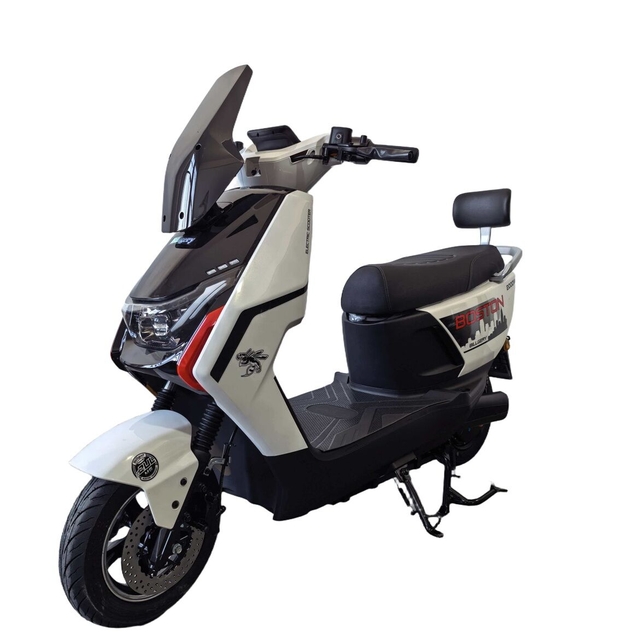 Електроскутер Corso «DEXTER» BT-062397, двигун 2000W, акумулятор 72V 35Ah графеновий, білий, колеса 10" + 1 ящик. акум фото westvelo.com