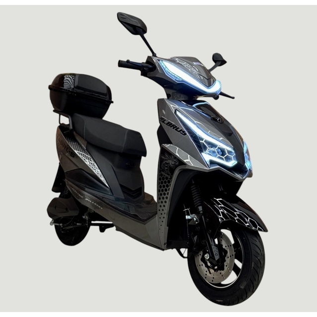 Електроскутер Corso «GTS-RR» LB-408024, двигун 2000W, акумулятор 72V 30Ah літій-залізо-фосфатний, графітовий, колеса 10" фото westvelo.com