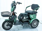 Трицикл Corso «LOGAN L» L-481275, двигун 1200W, акумулятор 72V 24Ah літій-марганець-залізно-фосфатний, зелений, колеса 10" фото westvelo.com
