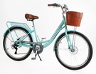 Міський велосипед 26 ST Corso «POLARIS» PS-63909 сталь 16,5", (к-т SHIMANO) блакитний (+к/к/б) фото westvelo.com
