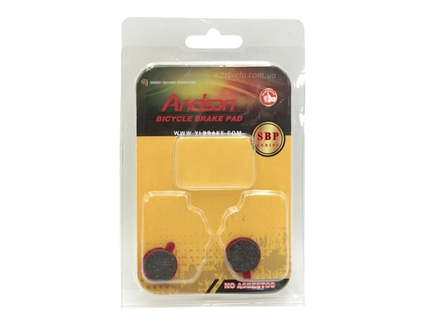 Колодки гальмівні дискові № 05 ANDSON (YL-1013) червоні