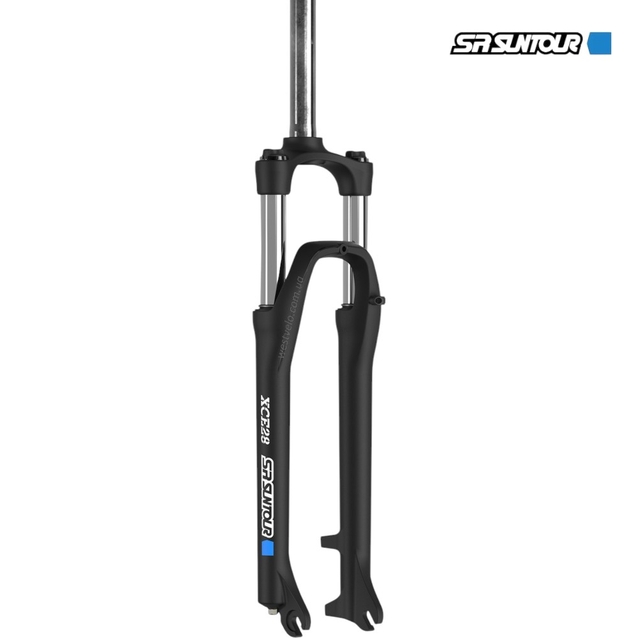 Вилка 27.5 аморт. безрізьб. Ø28.6mm L-255mm disk SR SUNTOUR (XCE 28) AL. чорна фото westvelo.com