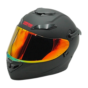 Мото шолом, закритий (L) "225" чорний матовий, вмонтовані окуляри з ручкою