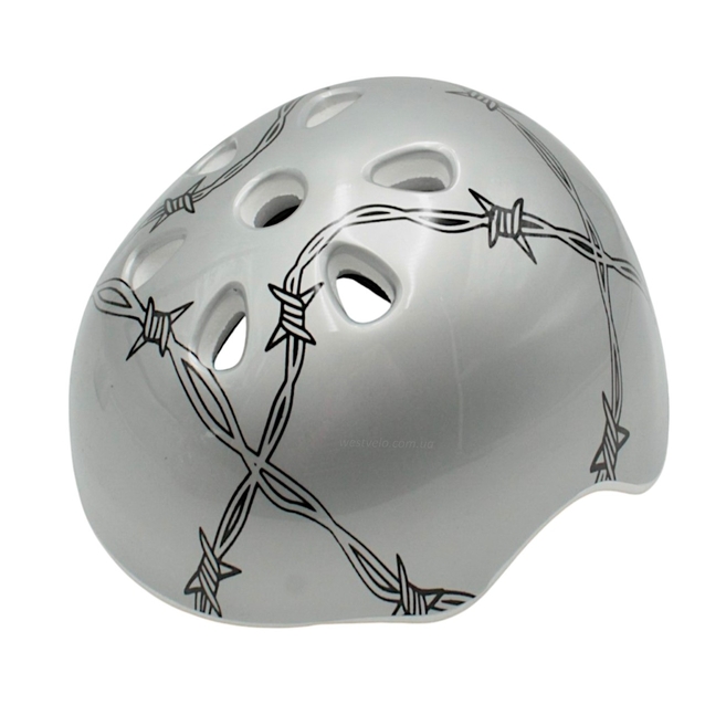 Вело шолом "TK Sport" 598 (55см) сірий, шипи фото westvelo.com