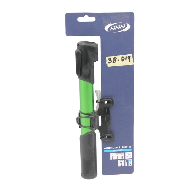 Насос вело BBB BMP-55 minipump WindRush S alu green 250mm (AV/FV/DV) фото westvelo.com