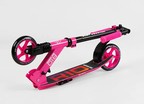 Самокат дитячий 2-х колісний, PU Best Scooter «RIO» 21071 рожевий, Ø145mm, передній амортизатор, AL гальмо фото westvelo.com