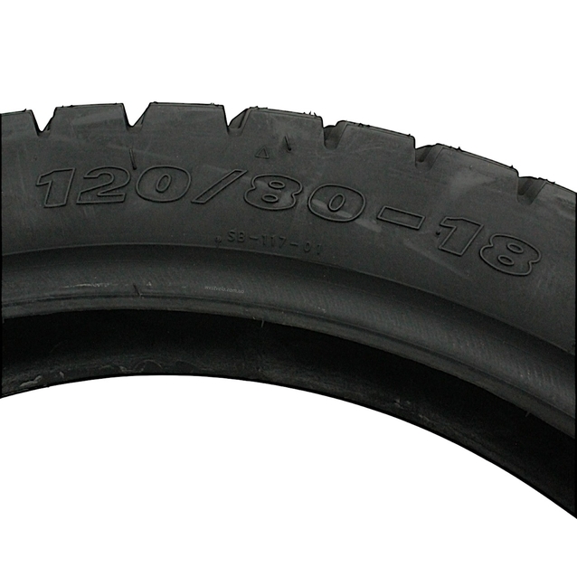 Покришка "18" 120/80-18 Б/К DELI TIRE Індонезія (117) напів-шип TL фото westvelo.com