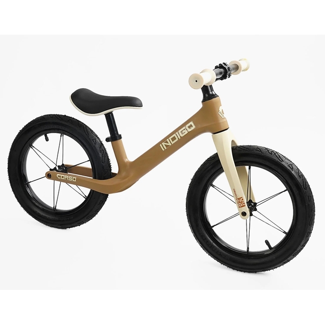 Велобіг 14 Corso надувні колеса, нейлонова рама «INDIGO» D-9078-41 коричневий фото westvelo.com