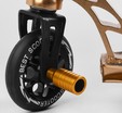 Самокат трюковий Best Scooter «SPIDER» 55084 чорно-золотий, HIC-система, пеги, AL диск та дека, колеса PU Ø110mm, ширина керма - 60 см фото westvelo.com