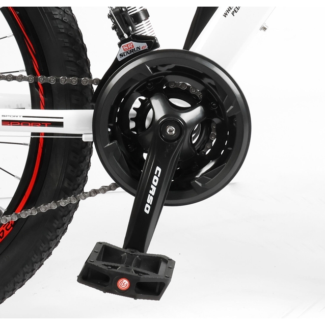 Велосипед 24 ST Corso «PATROL» PL-24614 сталь 11", (к-т SunRun) білий фото westvelo.com