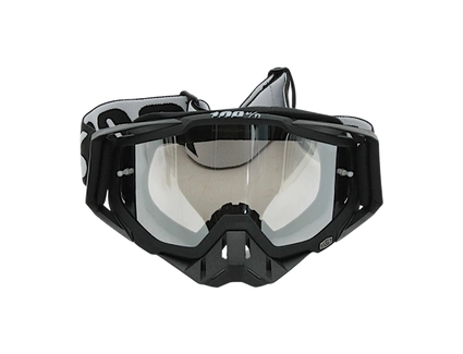 Мото окуляри Кросс-ендуро 100% 109-1-7, чорні, дзеркальний візор (class B)