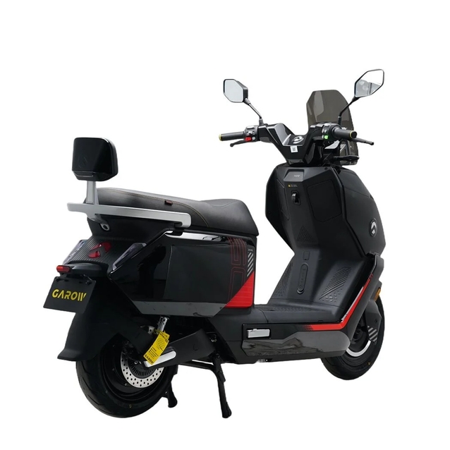 Електроскутер Garow «L2026» W-4052, двигун 2999W, акумулятор 72V 48Ah літій-залізо-фосфатний, чорний, колеса 12" фото westvelo.com