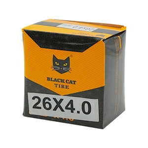 Камера 26-4.0 довгий ніпель AV 48mm BLACK CAT (FAT-BIKE)