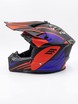 Шолом, закритий крос/ендуро (S) АТV Forsage Rider 018 чорно-червоно-синій з дашком + окуляри фото westvelo.com