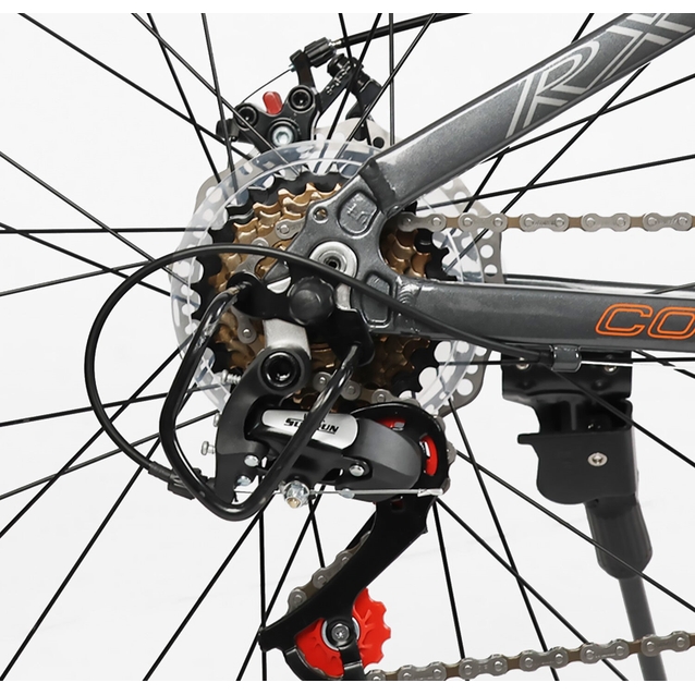 Велосипед 26 AL Corso «PROJECT»  RJ-26361 алюміній 13", (к-т SunRun) графітово-помаранчевий фото westvelo.com