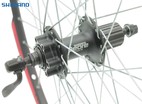 Колесо 27,5 зад, обід 2-ний чорний диск, втулка.SHIMANO DEORE на касету 8/9/10, диск 6 бол, ексцентрик фото westvelo.com