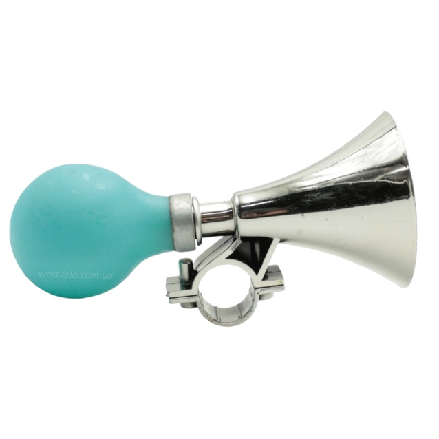 Сигнал-клаксон дитячий пластик блакитний-нікель фото westvelo.com