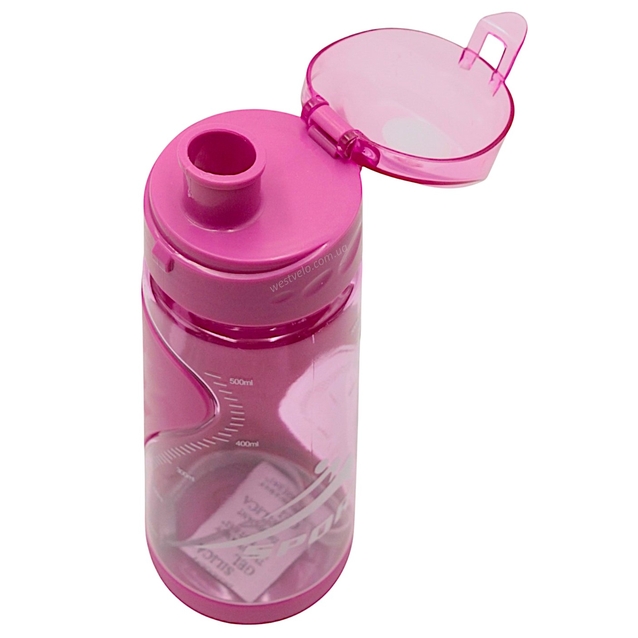 Фляга 500 ml пластмасова, SPORT, малинова фото westvelo.com