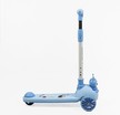 Самокат дитячий 3-х колісний Skyper KR-11/6093 синій, колеса PU Ø125mm/40mm зі світлом, музика та підсвічування платформи, кермо складне фото westvelo.com