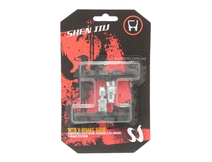 Колодки гальмівні V-brake SHEN JILI на блістері чорні