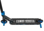 Самокат трюковий Best Scooter «SKULLS» BS-77566 чорно-синій, HIC-система, пеги, AL диск та дека, колеса PU Ø110mm, ширина керма - 60 см фото westvelo.com