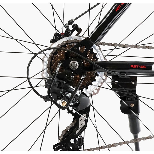 Велосипед 29 ST Corso «STELLAR» TL-29035 сталь 19", (к-т Saiguan) чорно-червоний фото westvelo.com