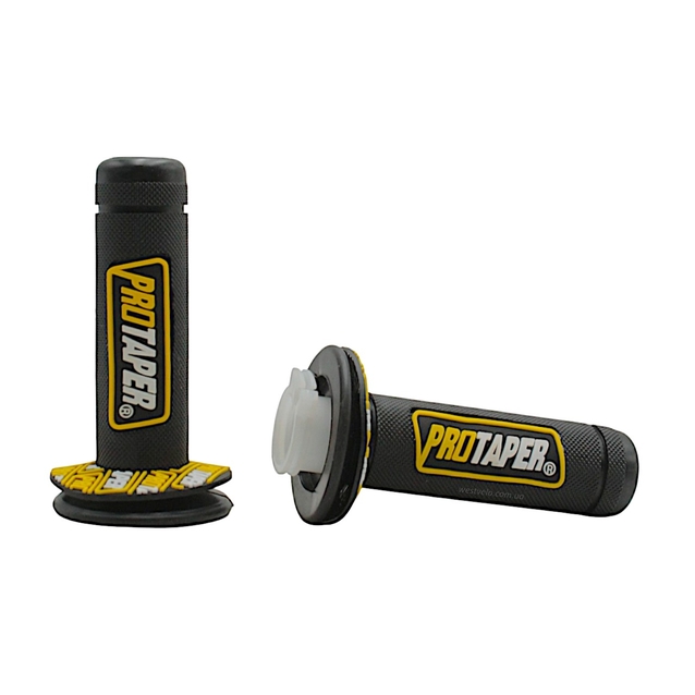 Мото гріпси PRO TAPER універсальні чорно-жовті фото westvelo.com