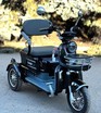 Трицикл Corso «POWER JET» JT-712387, двигун 1200W, акумулятор 72V 23Ah графеновий, чорний + 1 ящик. акум, колеса 10" фото westvelo.com