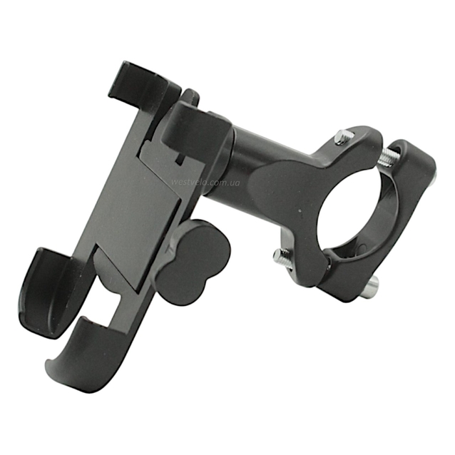 Тримач для телефону алюміній поворотний великий (мото-вело) фото westvelo.com