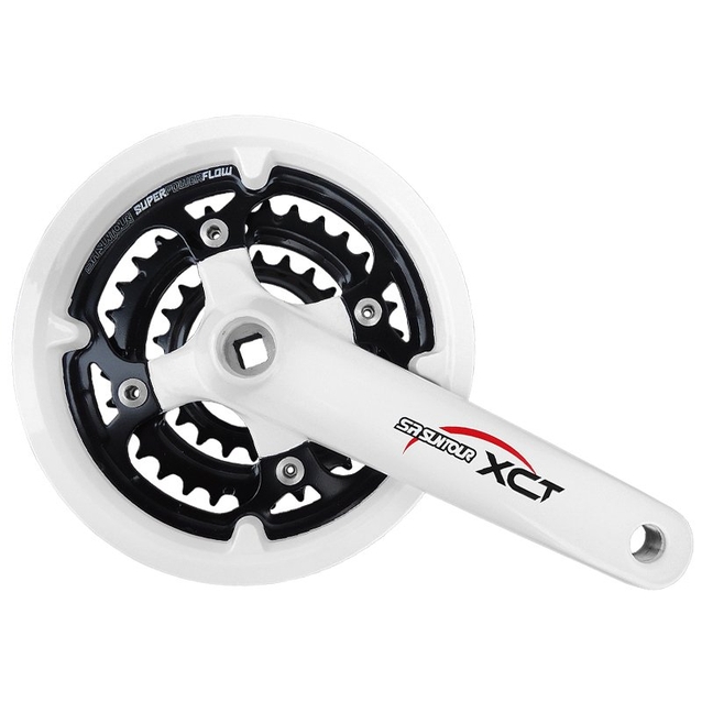 Система шатунів мтв мала SUNTOUR XCT V3-T312 біла (24/34/42Т) L-170mm, AL фото westvelo.com